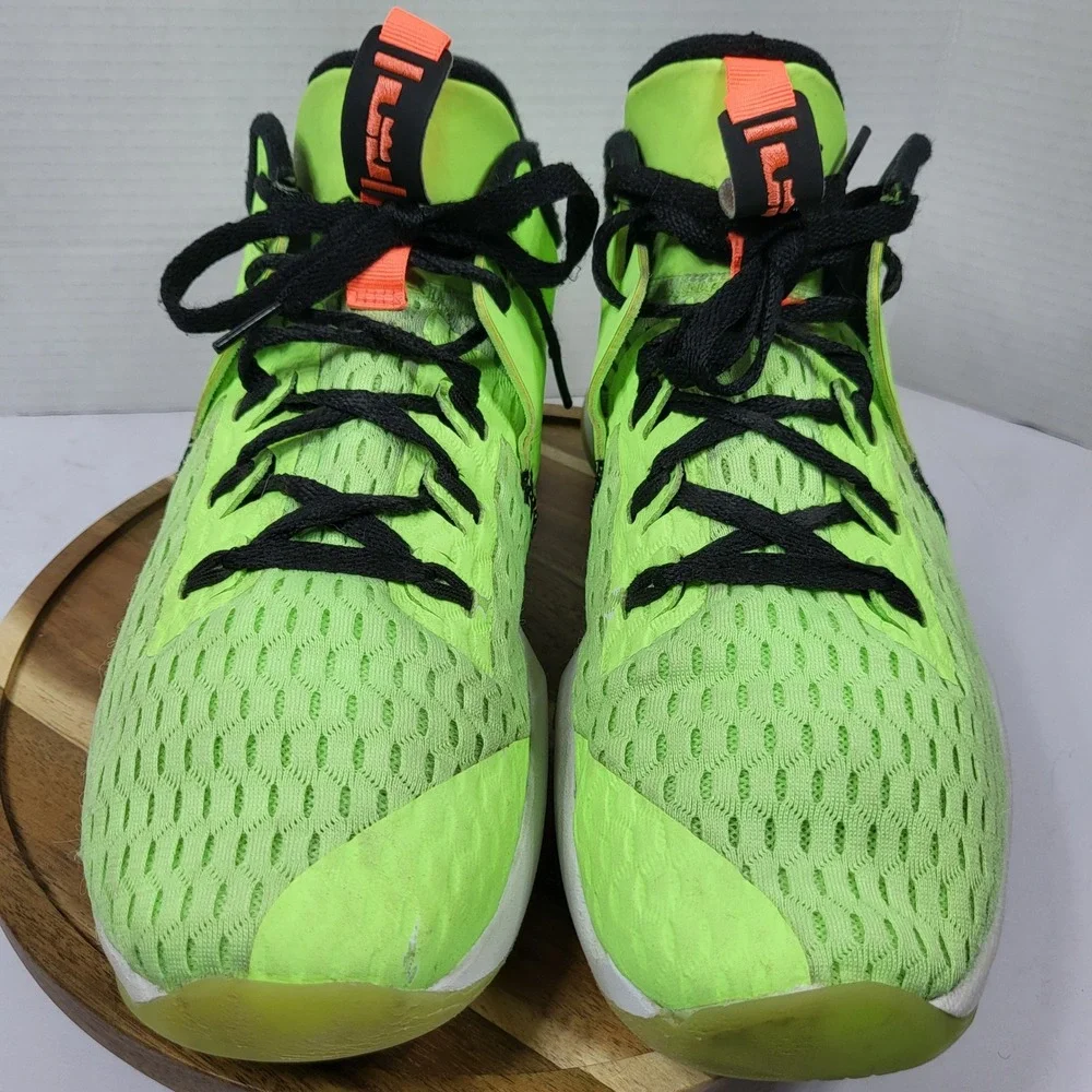 Nike LeBron Witness 5 Lime Glow Bright Mango Mens 11 CQ9380-300 Basketball Shoes